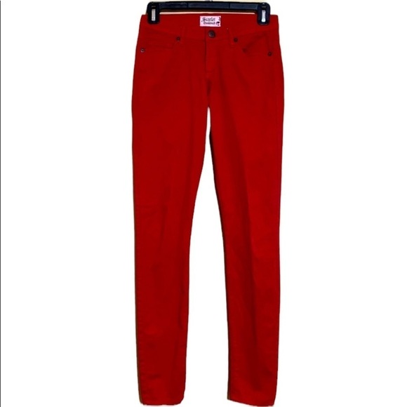 Scarlet Boulevard Red Jeans (Size 24) Mint Condition - Picture 1 of 4